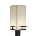 Justice Design Group Clouds Avalon 1 Light Matte Black Led Outdoor Post Light Clouds Shade