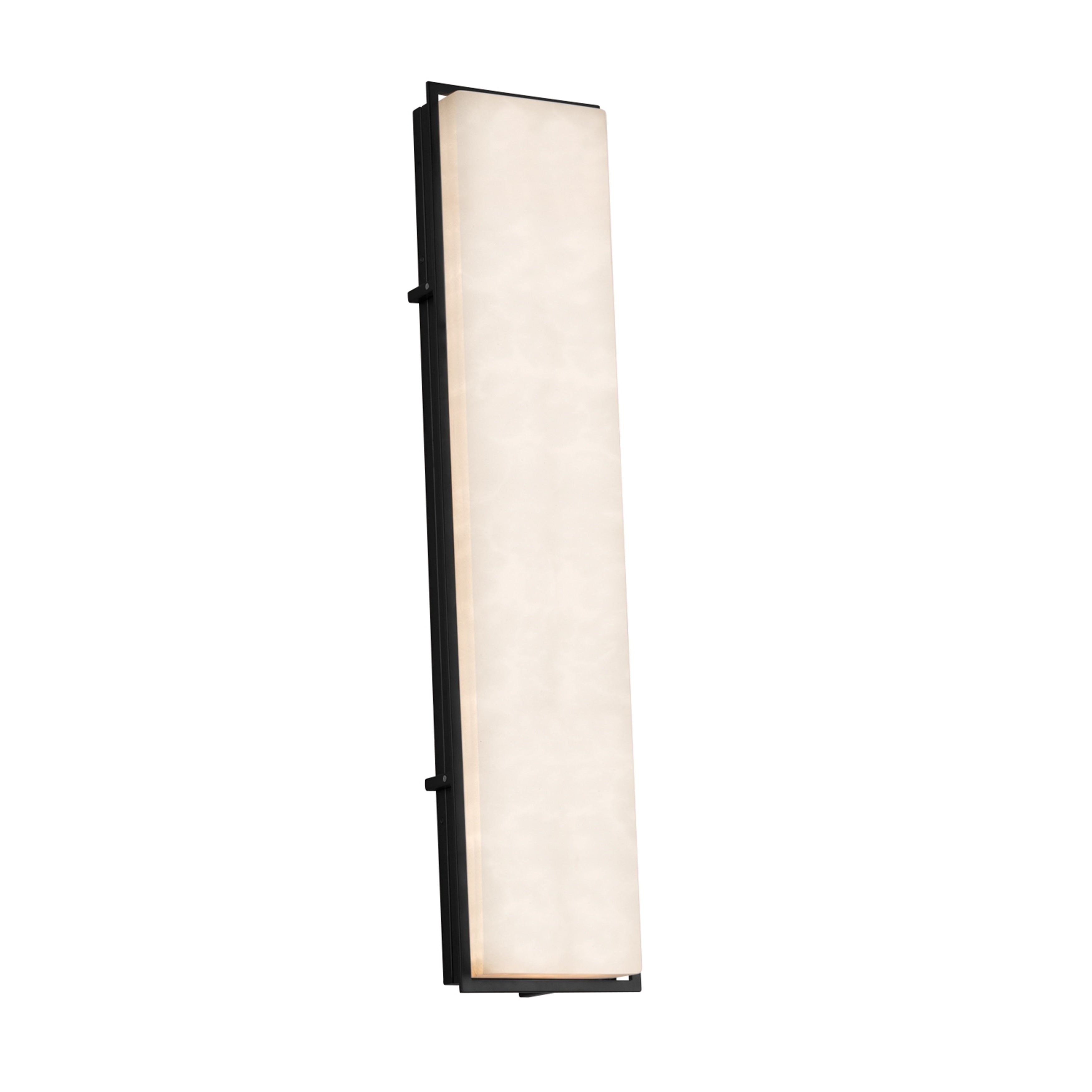 Justice Design Group Clouds Avalon 36 Inch Matte Black Ada Led Outdoor Wall Sconce Clouds Shade