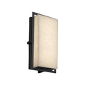 Justice Design Group Clouds Avalon Matte Black Ada Outdoor Led Small Wall Sconce