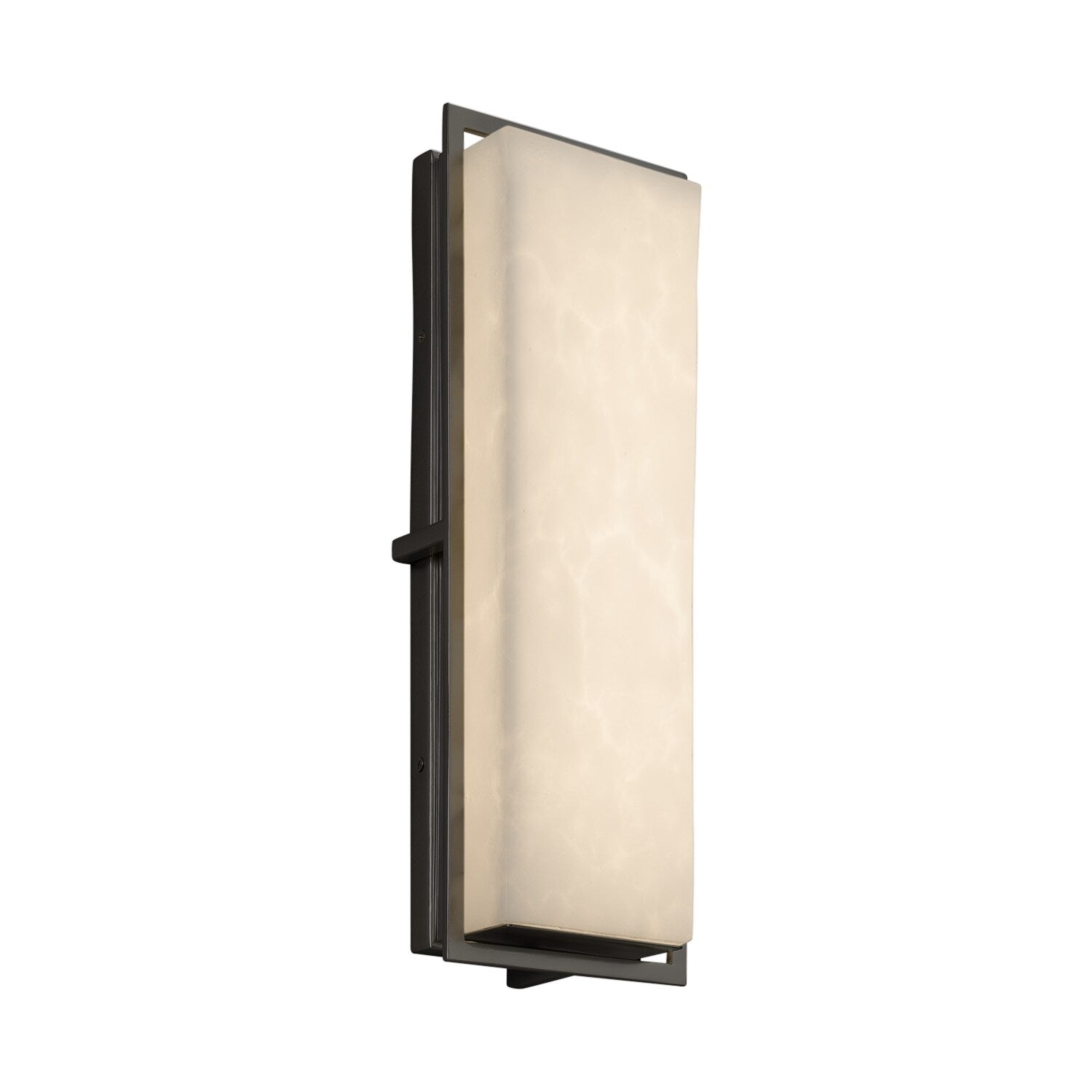 Justice Design Group Clouds Avalon Matte Black Ada Outdoor Led Wall Sconce