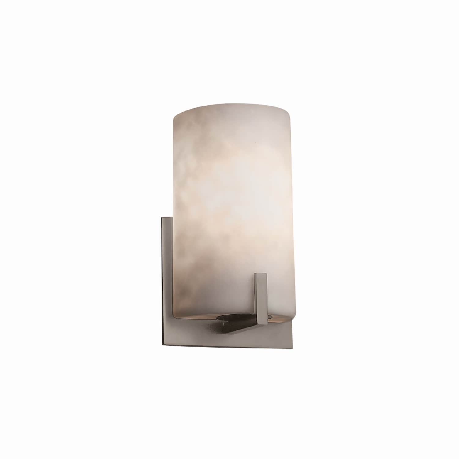 Justice Design Group Clouds Century 1 Light Brushed Nickel Ada Wall Sconce