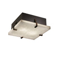 Justice Design Group Clouds Clips 2 Light Dark Bronze Flush Mount