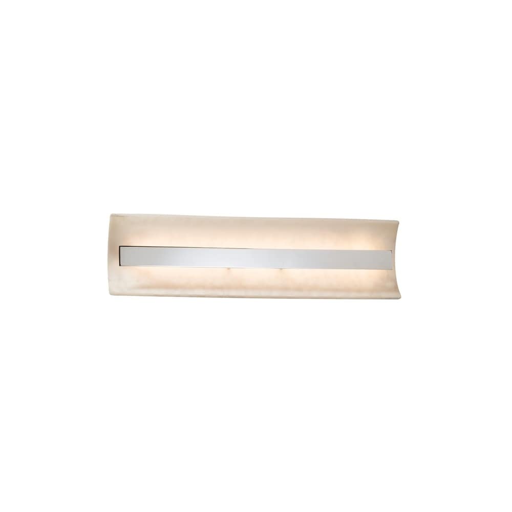 Justice Design Group Clouds Contour 21 Inch Polished Chrome Ada Led Wall Bath Bar