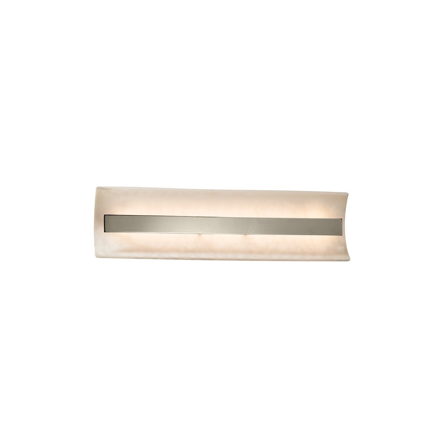 Justice Design Group Clouds Contour 21 Inch Brushed Nickel Ada Led Wall Bath Bar