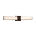 Justice Design Group Clouds Era Dark Bronze 30 Inch Led Linear Wall Bath Light Clouds Shade