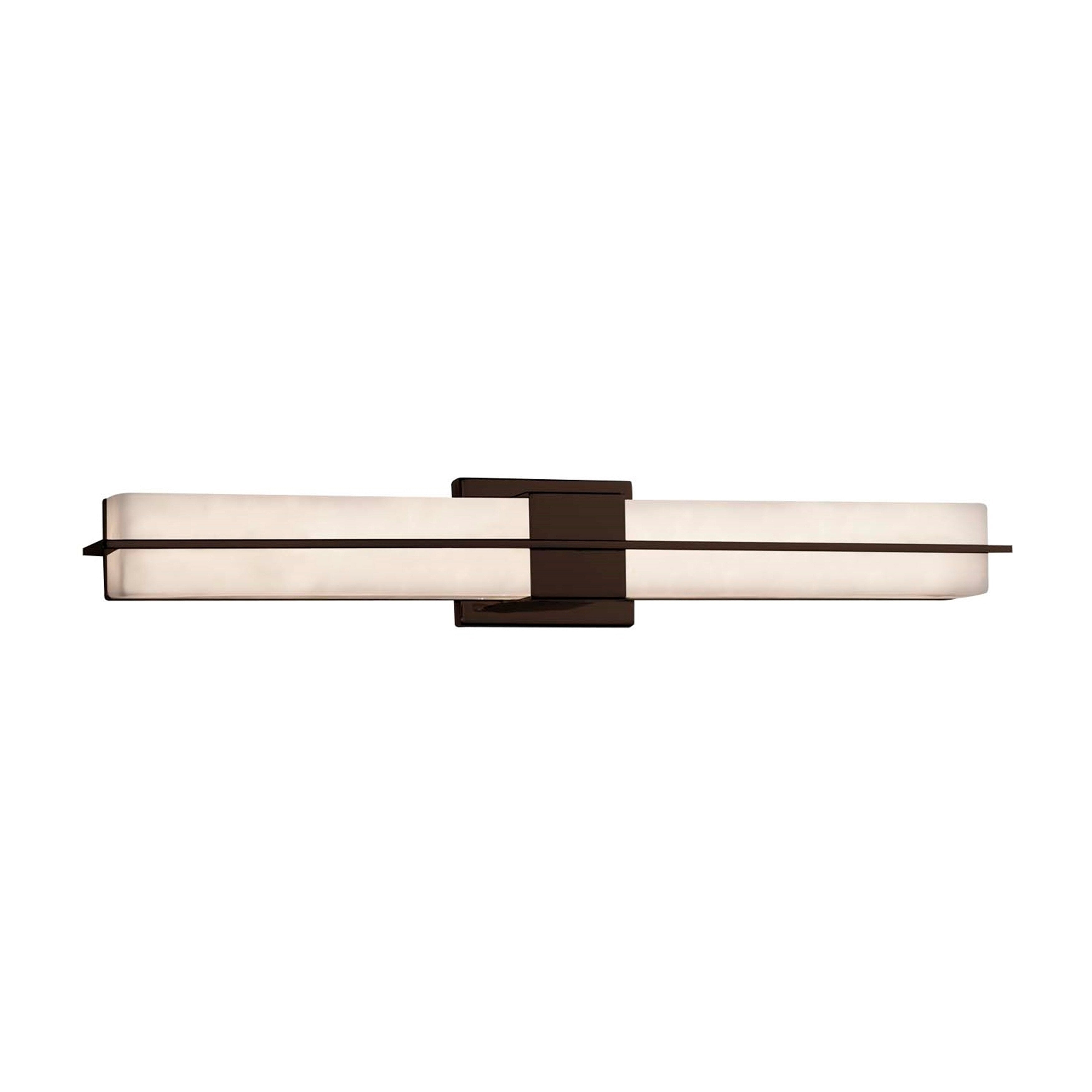 Justice Design Group Clouds Era Dark Bronze 30 Inch Led Linear Wall Bath Light Clouds Shade