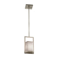 Justice Design Group Clouds Laguna 1 Light Brushed Nickel Led Outdoor Pendant Clouds Shade