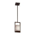 Justice Design Group Clouds Laguna 1 Light Dark Bronze Led Outdoor Pendant Clouds Shade