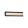 Justice Design Group Clouds Lineate 22 Inch Matte Black Ada Led Wall Bath Bar