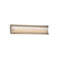 Justice Design Group Clouds Lineate 22 Inch Brushed Nickel Ada Led Wall Bath Bar