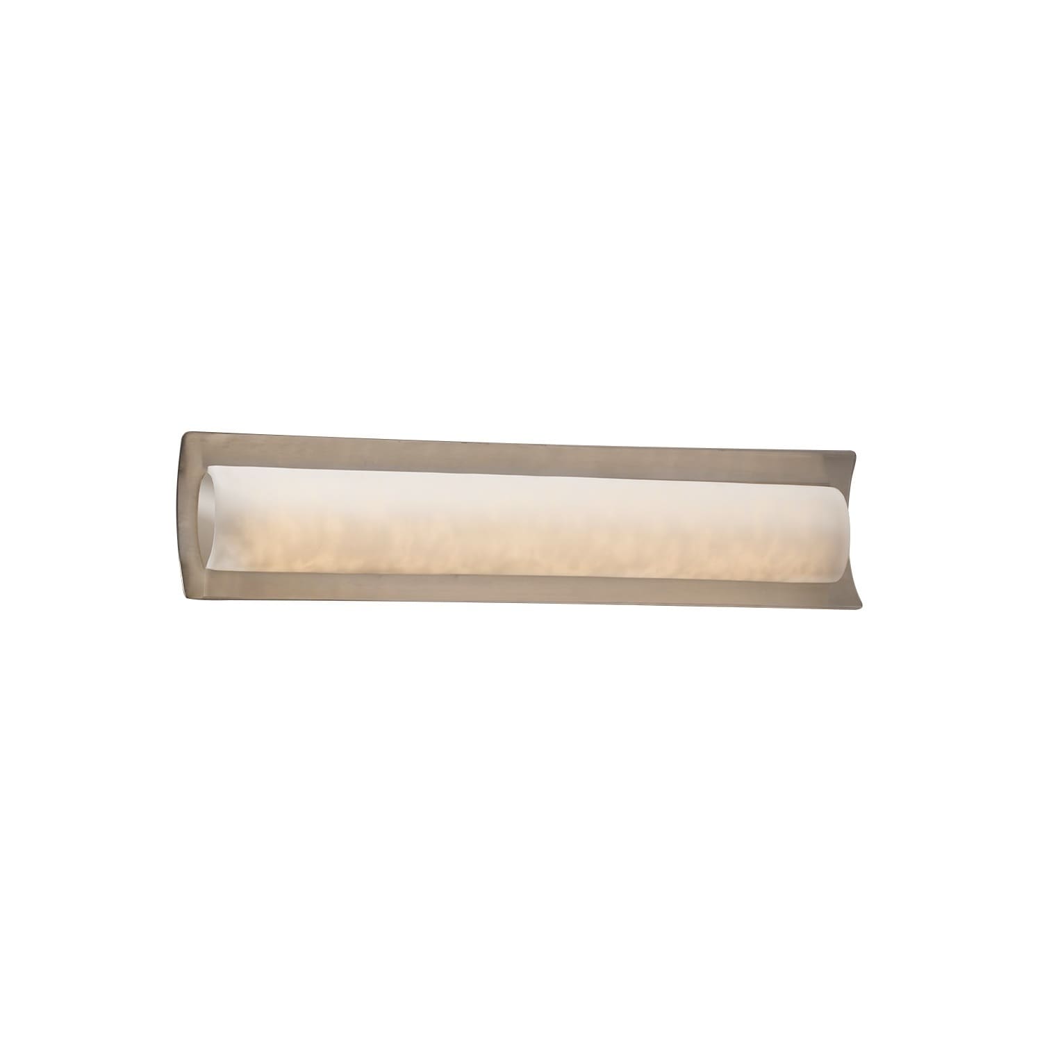 Justice Design Group Clouds Lineate 22 Inch Brushed Nickel Ada Led Wall Bath Bar