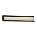 Justice Design Group Clouds Lineate 30 Inch Matte Black Ada Led Wall Bath Bar