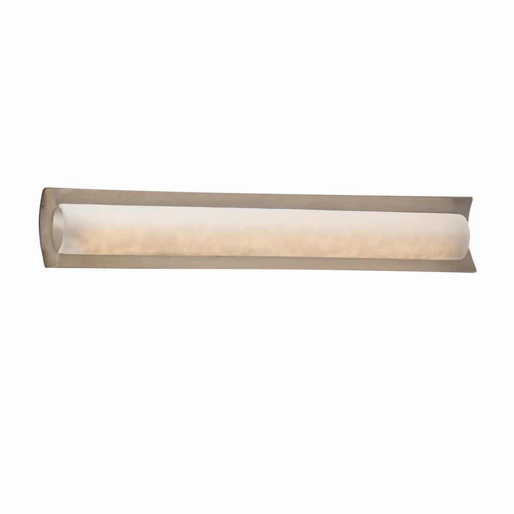 Justice Design Group Clouds Lineate 30 Inch Brushed Nickel Ada Led Wall Bath Bar