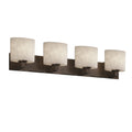Justice Design Group Clouds Modular 4 Light Dark Bronze Bath Bar Clouds Oval Shade