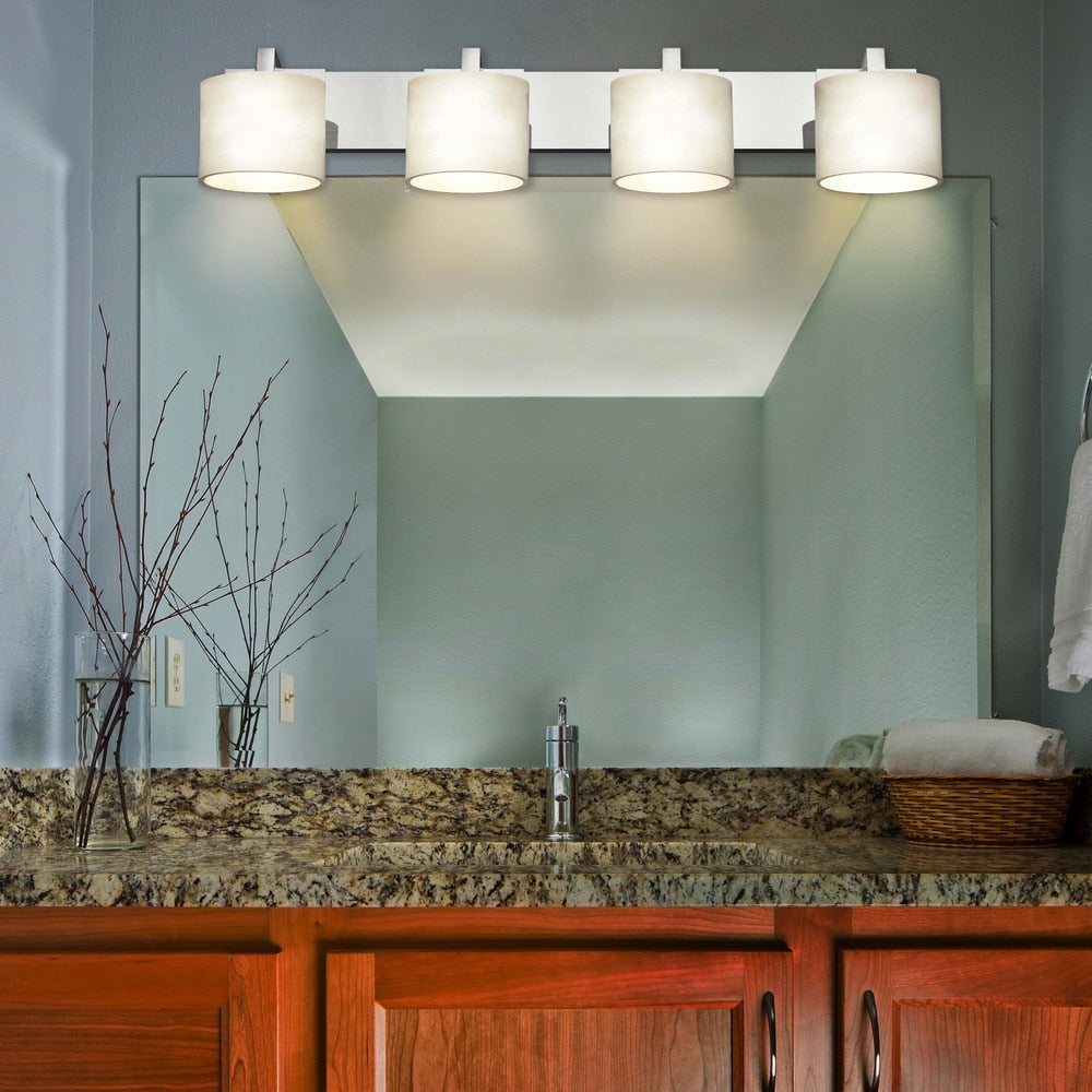 Justice Design Group Clouds Modular 4 Light Polished Chrome Bath Bar Clouds Oval Shade