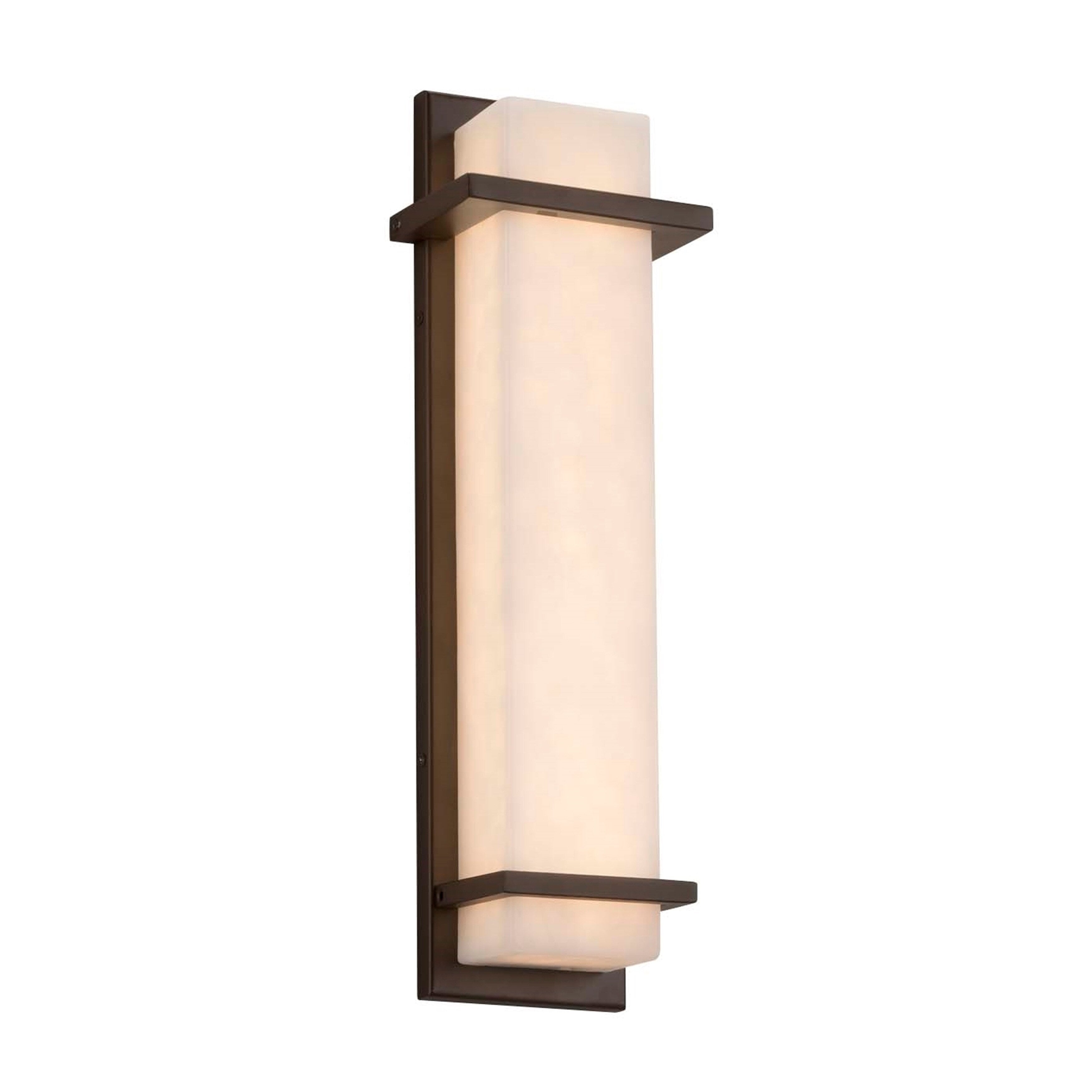 Justice Design Group Clouds Monolith Dark Bronze 20 Inch Led Wall Sconce Clouds Shade