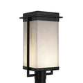 Justice Design Group Clouds Pacific 1 Light Matte Black Led Outdoor Post Light Clouds Shade