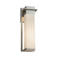 Justice Design Group Clouds Pacific Brushed Nickel Outdoor Led Wall Sconce