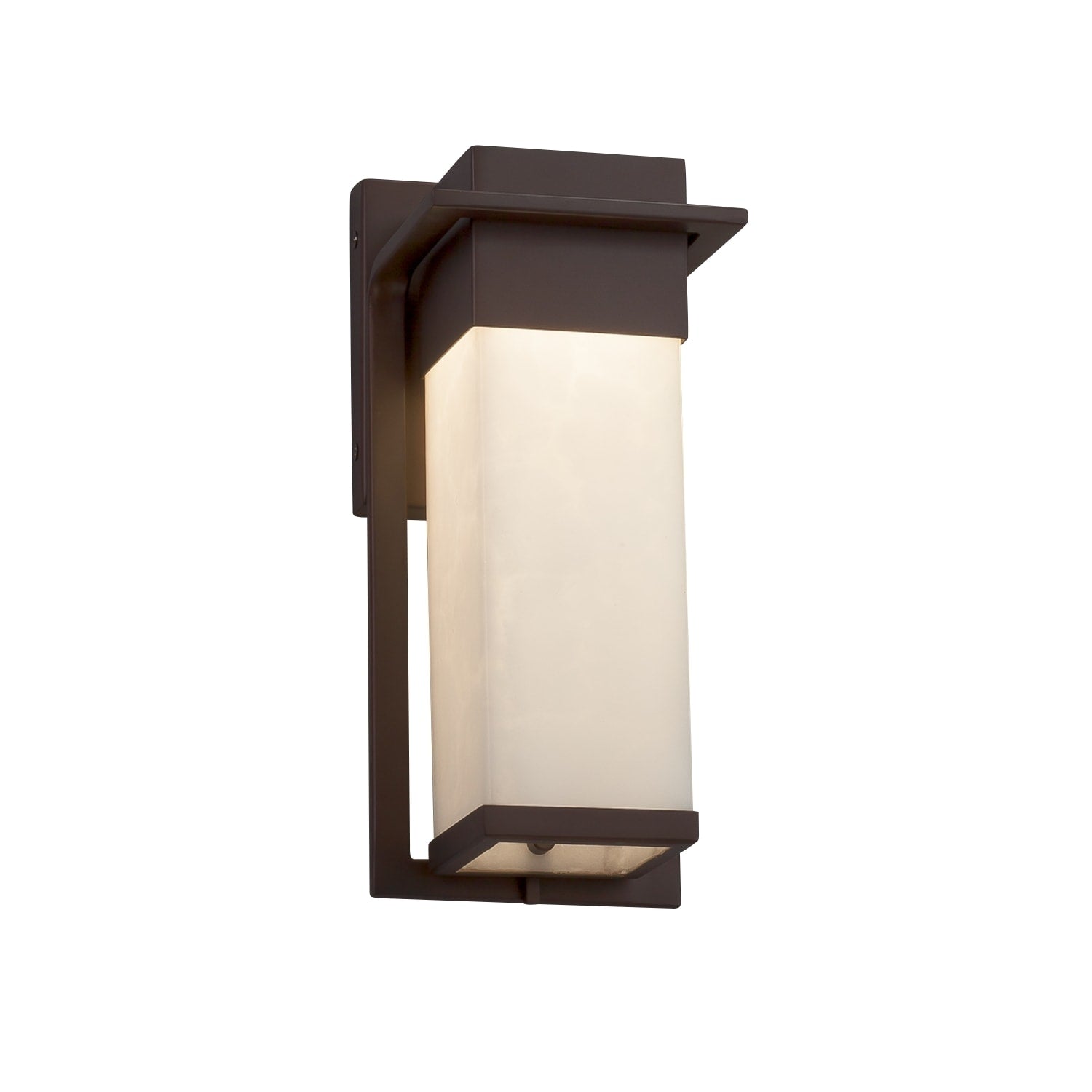 Justice Design Group Clouds Pacific Dark Bronze Outdoor Led Small Wall Sconce