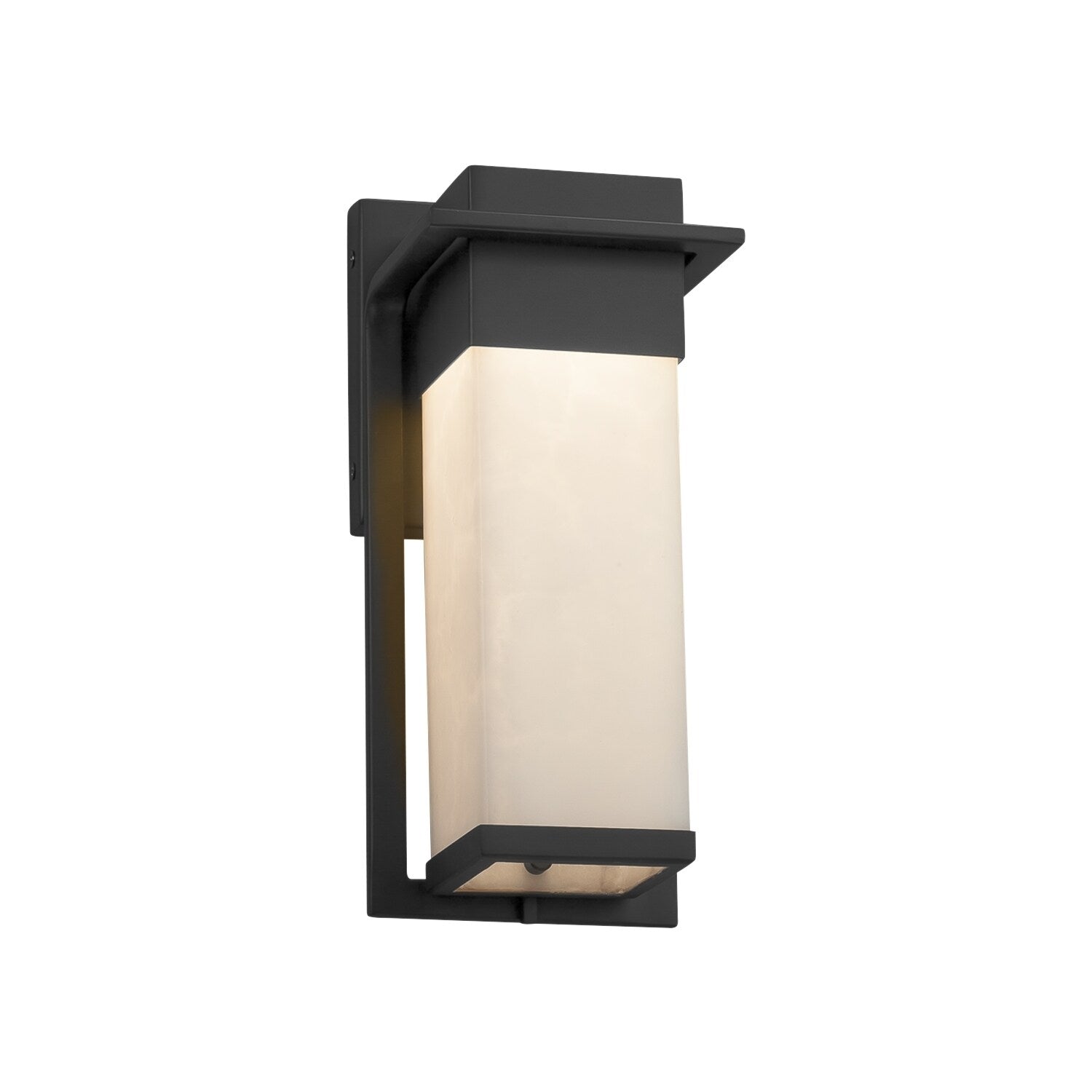 Justice Design Group Clouds Pacific Matte Black Outdoor Led Small Wall Sconce