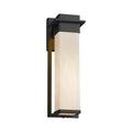 Justice Design Group Clouds Pacific Matte Black Outdoor Led Wall Sconce