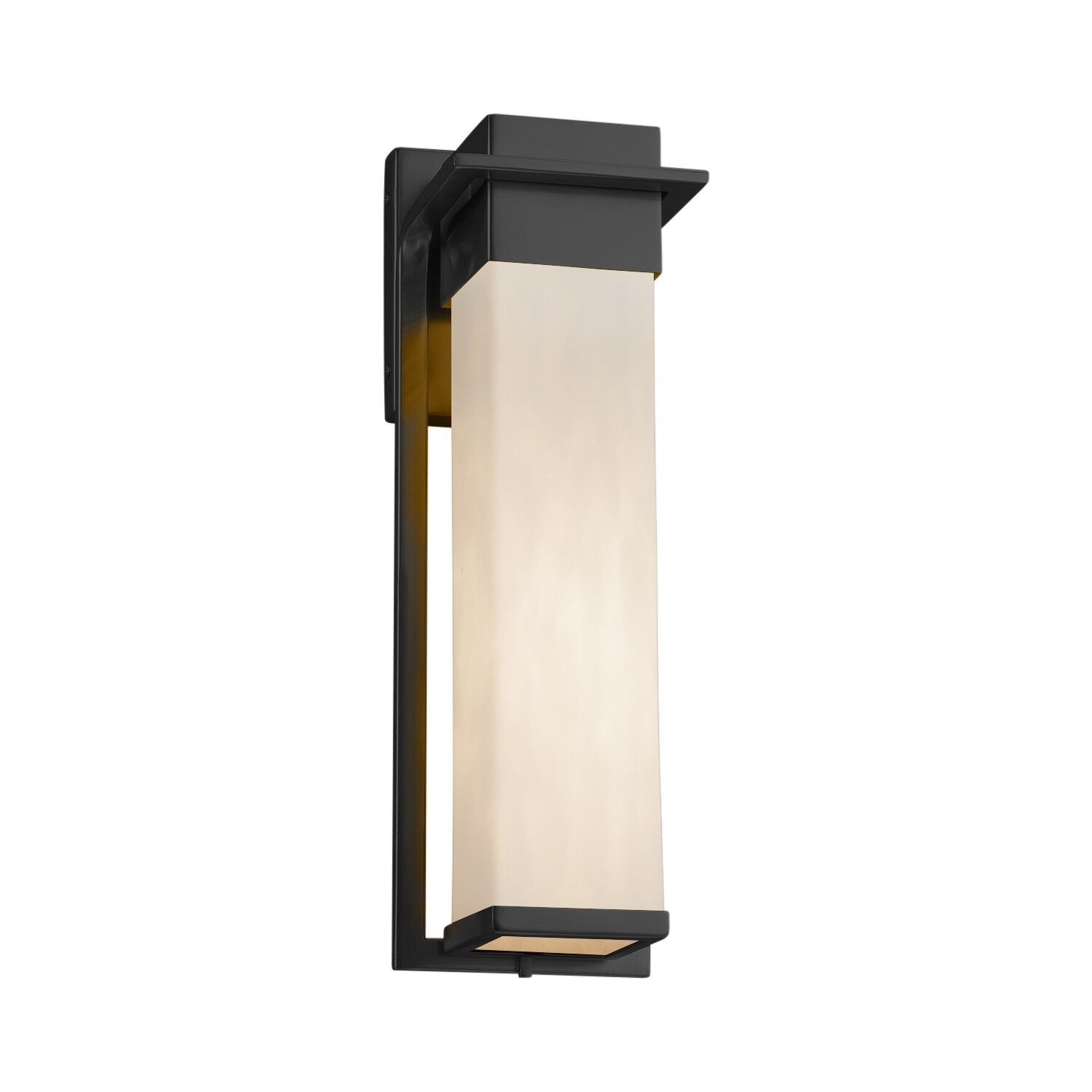 Justice Design Group Clouds Pacific Matte Black Outdoor Led Wall Sconce