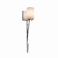 Justice Design Group Clouds Sabre 1 Light Polished Chrome Wall Sconce Clouds Cylinder Flat Rim Shade