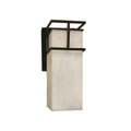 Justice Design Group Clouds Structure 1 Light Dark Bronze Outdoor Large Wall Sconce