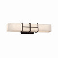 Justice Design Group Clouds Structure Dark Bronze Led Wall Bath Bar