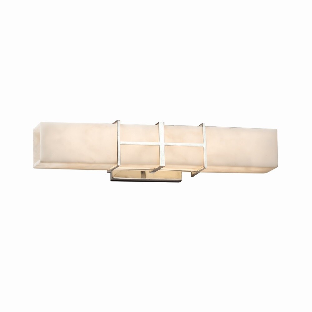 Justice Design Group Clouds Structure Polished Chrome Led Wall Bath Bar