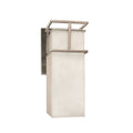 Justice Design Group Clouds Structure 1 Light Brushed Nickel Outdoor Large Wall Sconce
