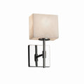 Justice Design Group Clouds Union 1 Light Polished Chrome Ada Wall Sconce Clouds Rectangle Shade