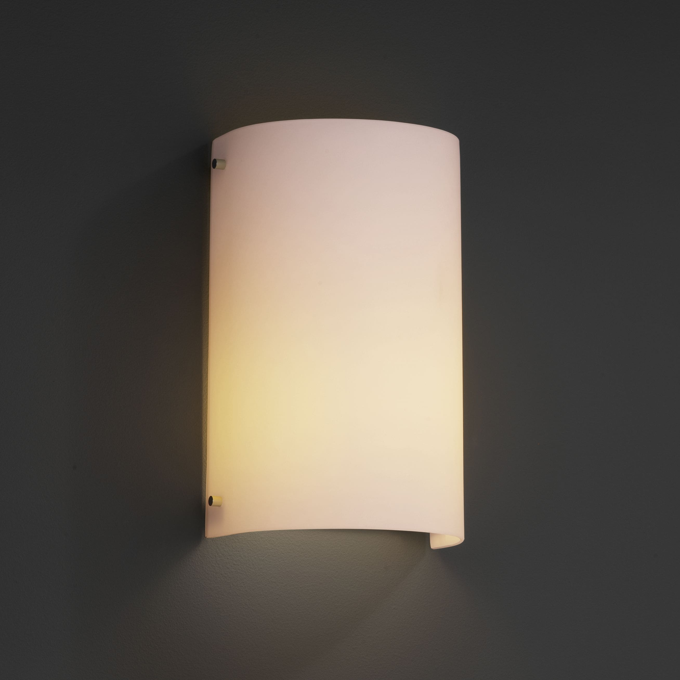 Justice Design Group Fusion Finials 2 Light Polished Chrome Wall Sconce Cylinder Opal Shade