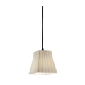 Justice Design Group Dark Bronze 1 Light Flared Square Mini Pendant