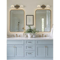 Justice Design Fusion Centric 2 Light Bath Bar With Opal Glass Shade