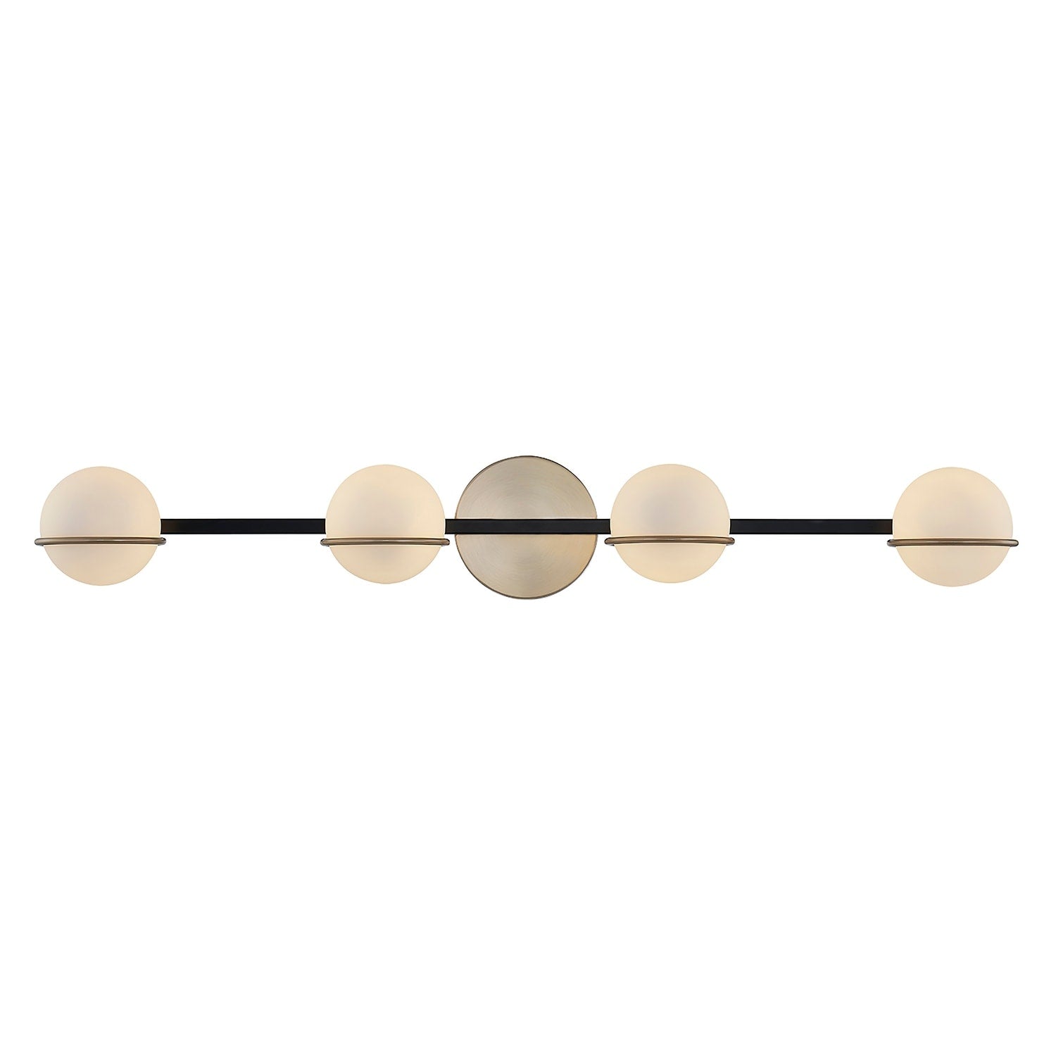 Justice Design Fusion Centric 4 Light Bath Bar With Opal Glass Shade
