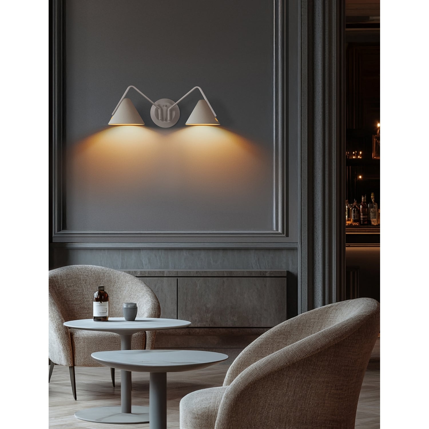 Justice Design Zag 2 Light Matte Black Wall Sconce