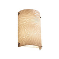 Justice Design Group Porcelina Finials 2 Light Dark Bronze Ada Wall Sconce Bamboo Shade