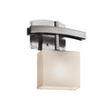 Justice Design Group Fusion Archway 1 Light Brushed Nickel Ada Wall Sconce Opal Rectangle Shade