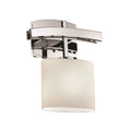 Justice Design Group Fusion Archway 1 Light Polished Chrome Ada Wall Sconce Opal Oval Shade