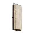 Justice Design Group Fusion Avalon Dark Bronze Ada Led Outdoor Wall Sconce Mercury Shade