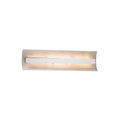 Justice Design Group Fusion Contour 21 Inch Polished Chrome Ada Led Wall Bath Bar Weave Shade
