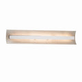 Justice Design Group Fusion Contour 29 Inch Polished Chrome Ada Led Wall Bath Bar Weave Shade