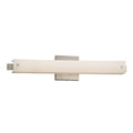 Justice Design Group Fusion Edge 20 Inch Led Brushed Nickel Ada Wall Bath Light Opal Shade