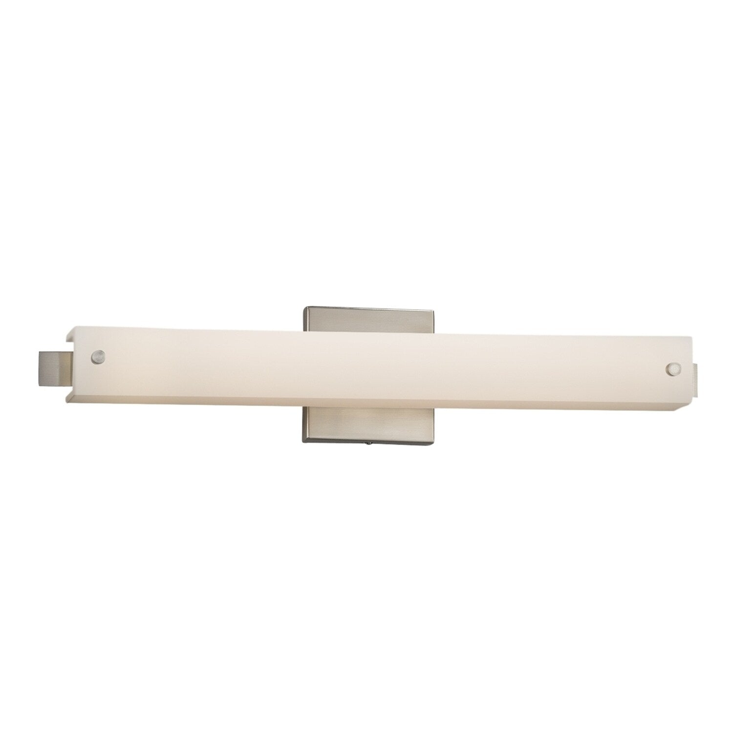 Justice Design Group Fusion Edge 20 Inch Led Brushed Nickel Ada Wall Bath Light Opal Shade