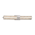 Justice Design Group Fusion Era Polished Chrome 30 Inch Led Linear Wall Bath Light Mercury Glass Shade