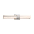 Justice Design Group Fusion Era Polished Chrome 30 Inch Led Linear Wall Bath Light Opal Shade