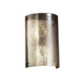 Justice Design Group Fusion Finials 1 Light Dark Bronze Wall Sconce Cylinder Mercury Shade