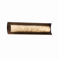 Justice Design Group Fusion Lineate 22 Inch Dark Bronze Ada Led Wall Bath Bar Mercury Shade