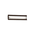 Justice Design Group Fusion Lineate 22 Inch Dark Bronze Ada Led Wall Bath Bar Weave Shade